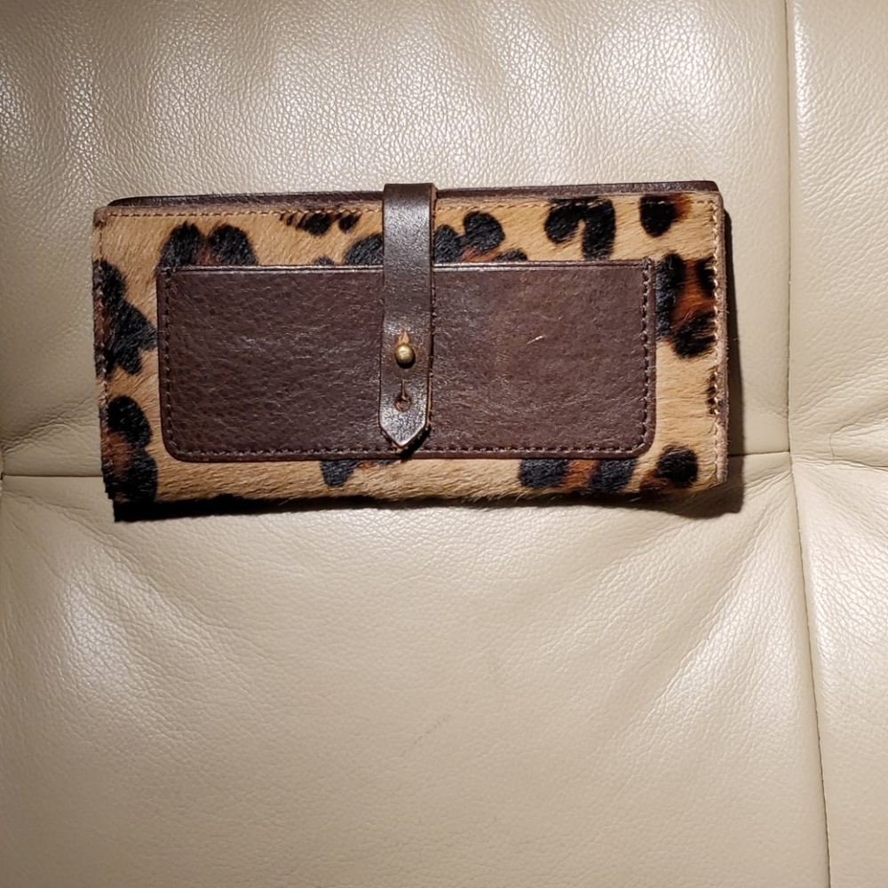 Madewell 1937 Leopard Print The Post Wallet